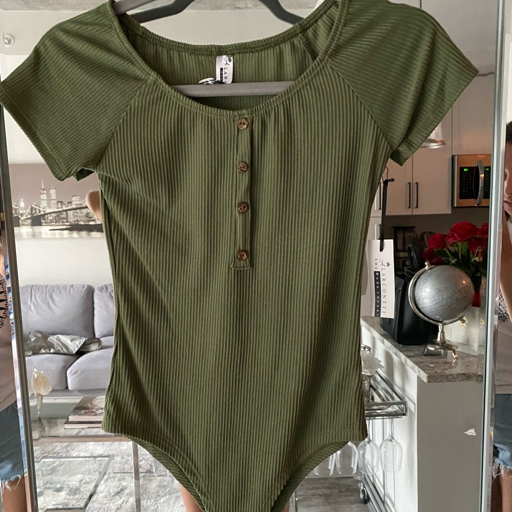 Forest green bodysuit